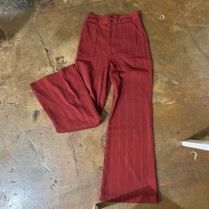 Flare, high-waisted free people pants